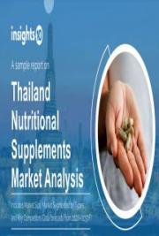 Thailand Nutritional Supplements Market Analysis Sample Report